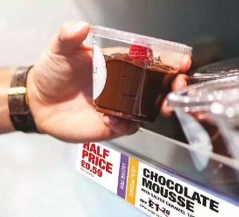 ejemplo impresora etiquetas a color en estantes