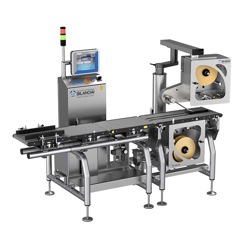 maquina etiquetadora de productos peso precio automatica modelo 1