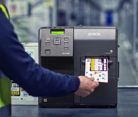 impresora térmica etiquetas color