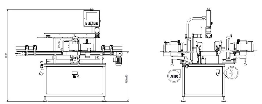 diseno a medida etiquetado envases 5 litros a 3 caras