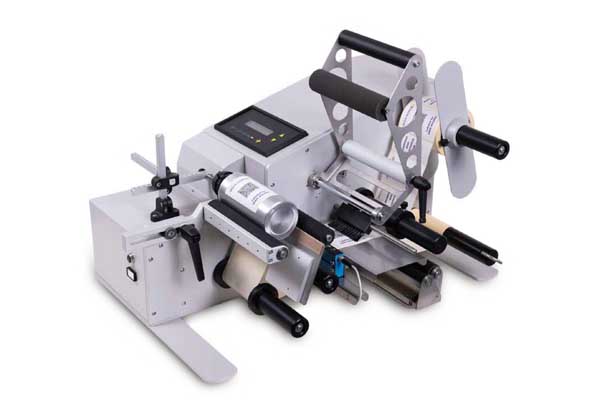 etiquetadora semiautomatica para envases cilindricos